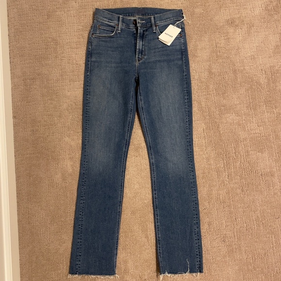 Mother Mid Rise Dazzler Ankle Fray This Time Next Year sz 26 - Picture 2 of 8